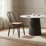 Premier Housewares Črn jedilni stol iz masivnega bresta District – | Shoptok.si