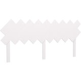 Maison Chic posteljno vzglavje - vzglavna omarica - nočna omarica belo 178x3x80,5 cm trdna borovina, (21706020) Cene