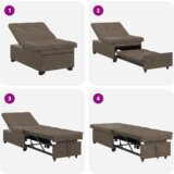  Raztegljiva sedežna garnitura Vojaško zelena 67 x 194 x 38 cm, (5000020809) | Shoptok.si