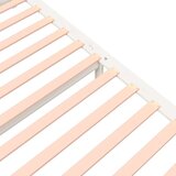  Posteljni okvir bel iz trdnega lesa 140x200 cm, (20644884) | Shoptok.si