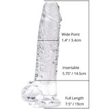 Loving Joy 2024 Dildo Loving Joy With Balls Clear 7'' | Shoptok.si