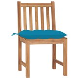Maison Chic Vrtni stoli - Stol za vrt 2 kosa z blazinami trdna tikovina JS1437, (21878453) | Shoptok.si