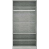  Ormar siva boja betona 100 x 50 x 200 cm od iverice | shoptok.hr