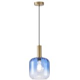  Luster na sajli TOPAZ 1xE27/15W/230V plava/dimljena prečnik 20 cm | Eponuda.com