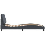  Okvir kreveta s LED-om bez madraca tamnosivi 90 x 190 cm baršunasti | shoptok.hr