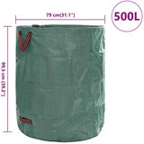  Vreće za otpad u vrtu 12 pcs Zelena 79 x 79 x 99,5 cm | shoptok.hr