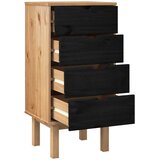  Komoda s ladicama OTTA Crna 45 x 39 x 90 cm Masivna borovina | Eponuda.com