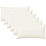  Presvlaka za jastuk 6 pcs HOUTEN Bijela 40 x 70 cm Umjetni lan | shoptok.hr