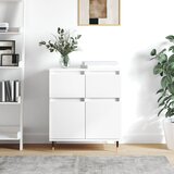 Maison Chic Komoda - Predalnik bela 60x35x70 cm inženirski les, (21716300) | Shoptok.si