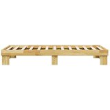vidaXL posteljni okvir brez vzmetnice 75x190 cm masivni les hrast | Shoptok.si