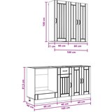  Kuhinjska jedinica LUCCA 5 kom. Hrast artisan Konstruirano drvo | shoptok.hr