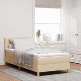  Krevet s opruga kutije s jastukom Krema 80 x 200 cm tkanina | shoptok.hr