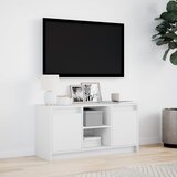 TV ormarić LED bijeli 100 x 34 x 50 cm od konstruiranog drva | Eponuda.com