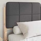  Krevetni okvir s tapiciranim uzglavljem Tamno siva 150 x 200 cm | shoptok.hr