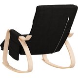  Stolica za ljuljanje od tkanine crna | shoptok.hr