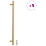  Ručke za ormarić 5 kom zlatne 320 mm od nehrđajućeg čelika | shoptok.hr