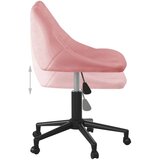  Okretna Radna stolica - Uredska stolica ružičasta baršunasta - Ružičasta 1 | shoptok.hr