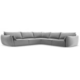 Mazzini Sofas Svijetlo siva baršunasti kutna garnitura Vanda – | shoptok.hr