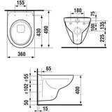Jika H8233820000001 Lyra Plus viseča WC školjka | Shoptok.si