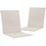  Jastuci za vrtne stolice 2 kom krem 100 x 50 x 3 cm od tkanine Cijene