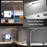 EYOCEAN 72 cm namizna svetilka z dvojno glavo, sponko in daljinskim upravljalnikom | Shoptok.si