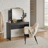 Mömax kozmetična mizica sandy, antracit | Shoptok.si