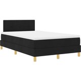 Box spring krevet s madracem Crna 120 x 190 cm tkanina | shoptok.hr