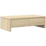  Stalak za monitor s ladicama boja hrasta 50 x 27 x 15 cm drveni | shoptok.hr