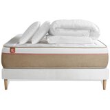 Marmottes & Co Kompletni paket za posteljo - Vzmetnica 140x200 cm + Vzmetni okvir z letvami (komplet) + 2 vzglavnika + Prevleka - Le Soyeux, (21614432) | Shoptok.si