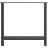  Noge za blagovaonski stol antracit boje 2 kom 70 x (72-73) cm čelik | shoptok.hr
