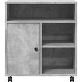 vidaXL Stojalo za tiskalnik s kolesi betonsko sivo 60x50x67 cm | Shoptok.si