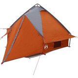  Teepee šator za 4 osobe Siva i narančasta 388 x 320 x 169 cm | shoptok.hr