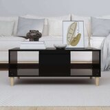  Stolić za kavu crni 90 x 50 x 36 5 cm od konstruiranog drva | shoptok.hr