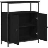  Sideboard Crna Oak 70x30x80 cm Odabrano drvo | shoptok.hr