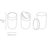  Kanta za smeće Oslo mat crna, 5 L | shoptok.hr
