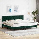  Krevetna konstrukcija Tamnozelena 180 x 200 cm Baršun | shoptok.hr