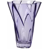 Hübsch Vijolična steklena ročno izdelana vaza (višina 18 cm) Bloom –