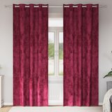 vidaXL žametne zavese 2 kosa z očki bordo 225x140 cm Cene