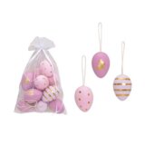  Uskršnja dekoracija SET EASTEREGGS 12/1 6cm 10026596 - Pink | ePonuda.com