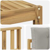  Set vanjskih sofa 10 kom. Bijela i svjetlosiva | shoptok.hr