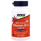 Now Foods Vitamin D-3 1000 IU 360 капс. Cene