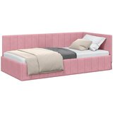  Kutni okvir kreveta Ružičasta 100 cm x 200 cm Baršun | shoptok.hr