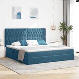  s madracem i skladištem Tamno plava 200 x 200 cm Baršun | shoptok.hr
