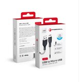 forcell usb kabal CB-03A usb micro 2.4A 18w 1m crni Cene