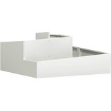  Vrtna saksija Bijelo 100 x 100 x 50 cm Čelična vrata | shoptok.hr