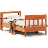 Maison Chic Posteljni okvir - Enojna postelja - Postelja za odrasle brez vzmetnice voščeno rjav 100x200 cm borovina-J8039, (21775760) | Shoptok.si