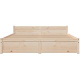  Okvir za krevet od masivnog drva 150 x 200 cm veliki bračni | shoptok.hr