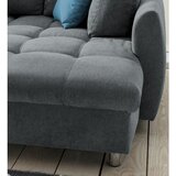 Modern Living sedežna garnitura agira, antracit, ležišče | Shoptok.si