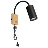  Brilagi - Fleksibilna zidna lampa SELE 1xGU10/30W/230V crna/dekor hrasta | Eponuda.com