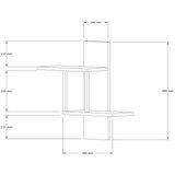 Hanah home zidna polica herra anthracite | ePonuda.com